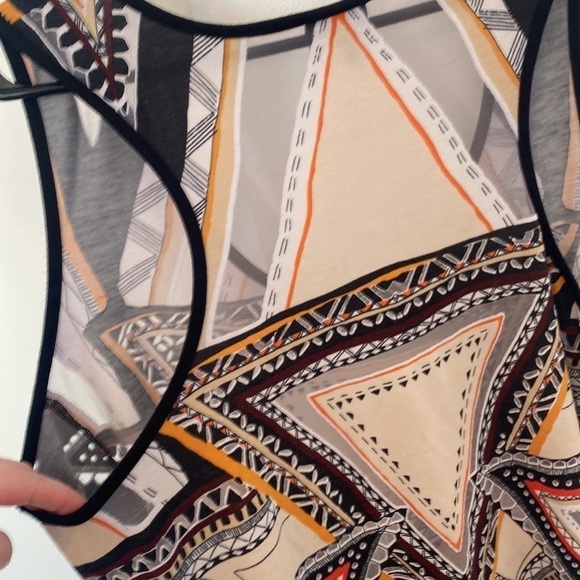 XXL Sleeveless Racerback Top Aztec Boho Print Festival - Picture 10 of 11